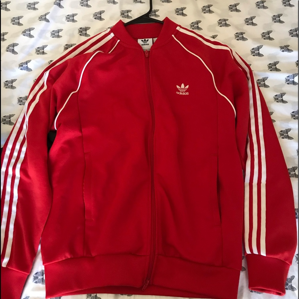 Men's adidas track jacket large